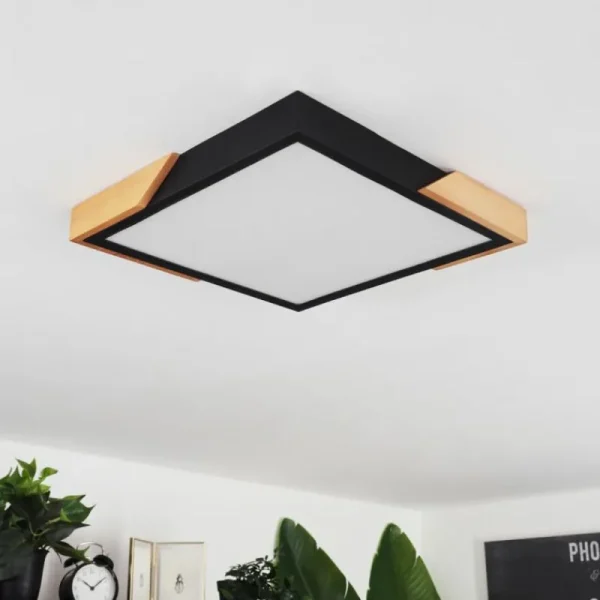 hofstein Plafonnier Pontchardon LED Écru, Noir, 1 lumière* Lampes Modernes