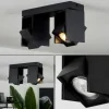 hofstein Plafonnier Prassinet Noir, 2 lumières* Lampes Modernes