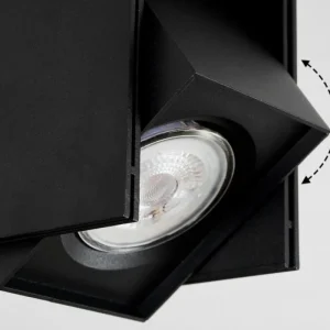 hofstein Plafonnier Prassinet Noir, 3 lumières* Lampes Modernes