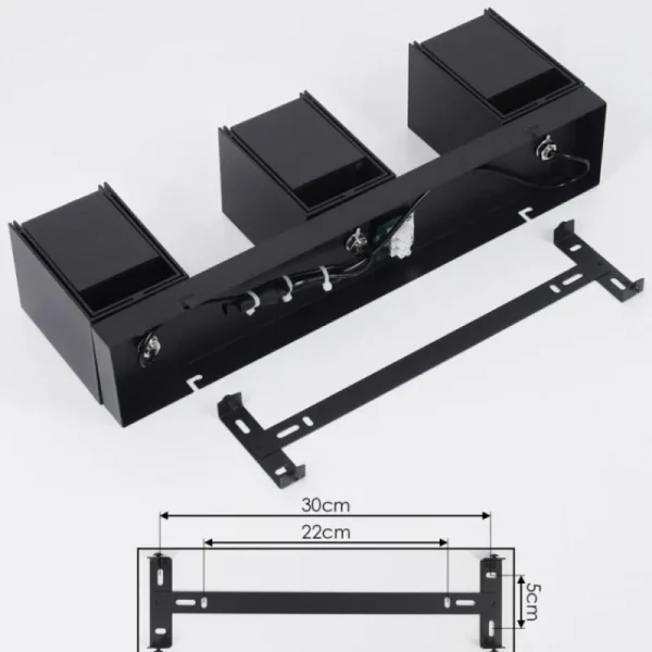 hofstein Plafonnier Prassinet Noir, 3 lumières* Lampes Modernes