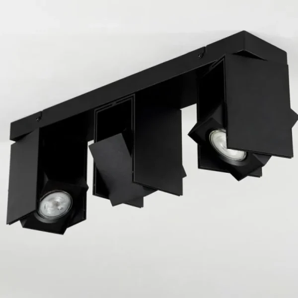 hofstein Plafonnier Prassinet Noir, 3 lumières* Lampes Modernes