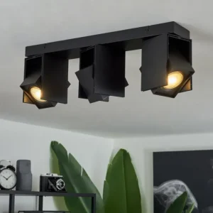 hofstein Plafonnier Prassinet Noir, 3 lumières* Lampes Modernes