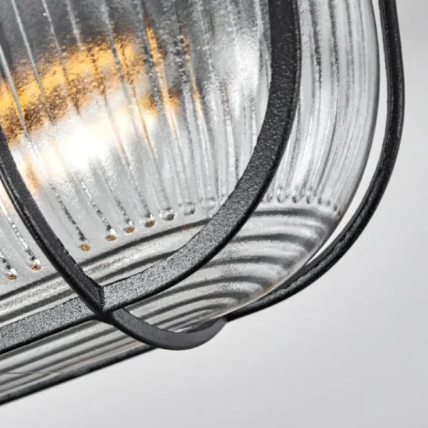 hofstein Plafonnier Quintay Noir, 1 lumière* Lampes En Verre