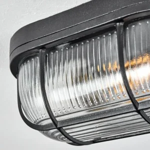 hofstein Plafonnier Quintay Noir, 1 lumière* Lampes En Verre