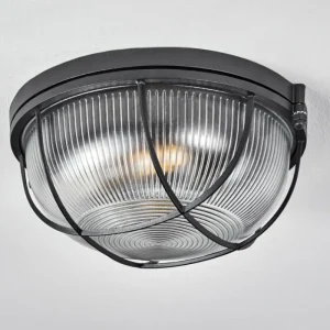 hofstein Plafonnier Quintay Noir, 1 lumière* Lampes En Verre