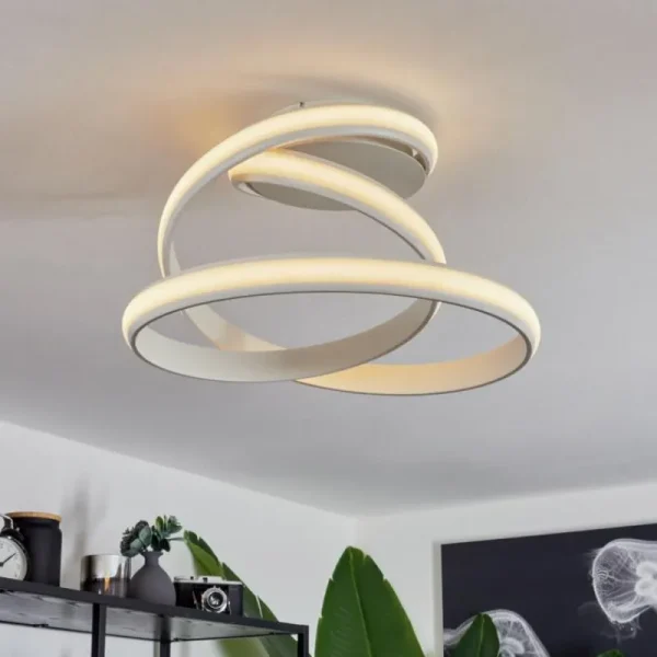 hofstein Plafonnier Ramada LED Blanc, 1 lumière* Lampes Modernes