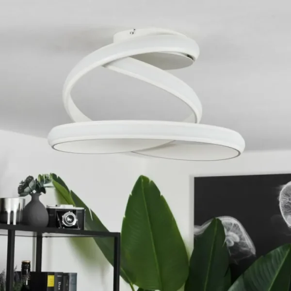 hofstein Plafonnier Ramada LED Blanc, 1 lumière* Lampes Modernes