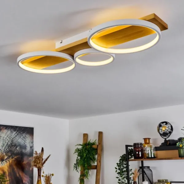hofstein Plafonnier Rodekro LED Écru, Blanc, 1 lumière* Lampes Modernes