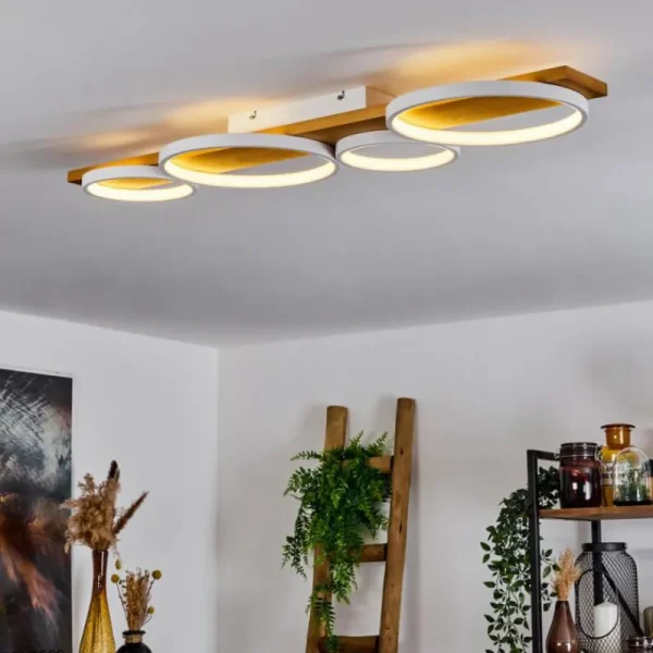 hofstein Plafonnier Rodekro LED Écru, Blanc, 1 lumière* Lampes Modernes