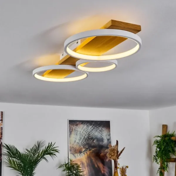 hofstein Plafonnier Rodekro LED Écru, Blanc, 1 lumière* Lampes Modernes