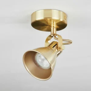 hofstein Plafonnier Salinas Laiton, 1 lumière* Lampes Modernes