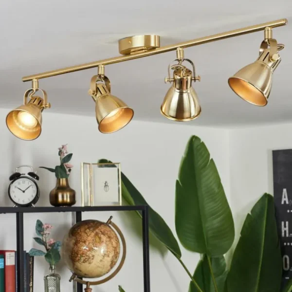 hofstein Plafonnier Salinas LED Laiton, 4 lumières* Lampes Modernes