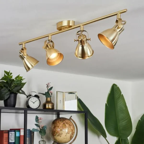 hofstein Plafonnier Salinas LED Laiton, 4 lumières* Lampes Modernes