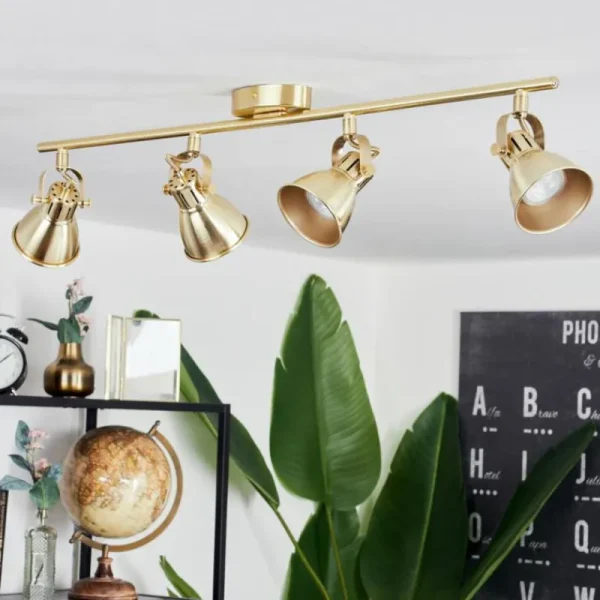 hofstein Plafonnier Salinas LED Laiton, 4 lumières* Lampes Modernes