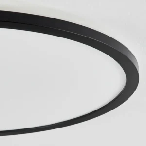 hofstein Plafonnier Sasinhosa LED Noir, 1 lumière, Télécommandes* Lampes Modernes