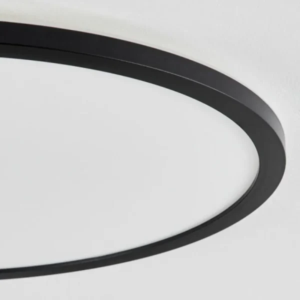 hofstein Plafonnier Sasinhosa LED Noir, 1 lumière, Télécommandes* Lampes Modernes