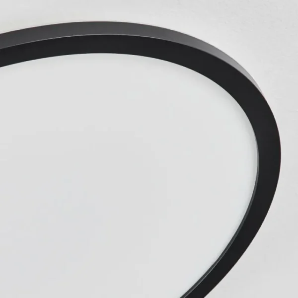 hofstein Plafonnier Sasinhosa LED Noir, 1 lumière, Télécommandes* Lampes Modernes