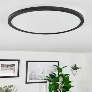 hofstein Plafonnier Sasinhosa LED Noir, 1 lumière, Télécommandes* Lampes Modernes