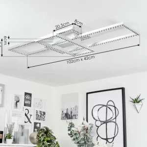 hofstein Plafonnier Serranos LED Aluminium, 1 lumière* Lampes Modernes