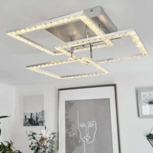 hofstein Plafonnier Serranos LED Aluminium, 1 lumière* Lampes Modernes