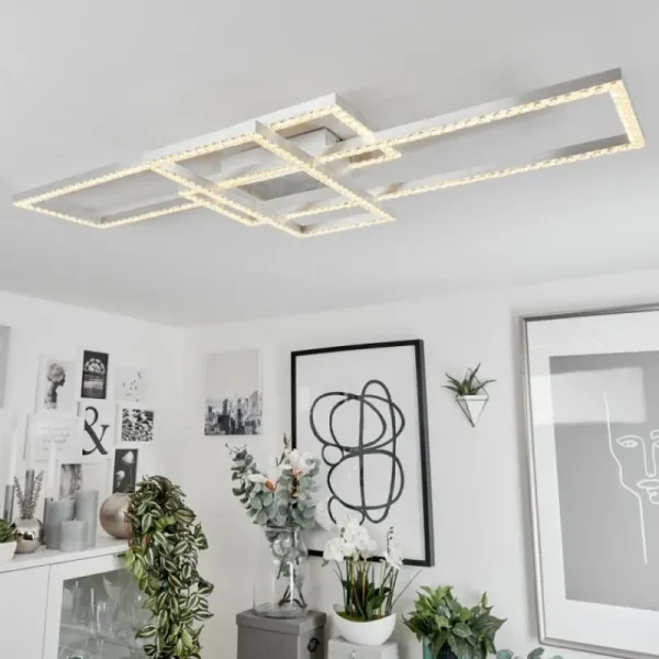 hofstein Plafonnier Serranos LED Aluminium, 1 lumière* Lampes Modernes