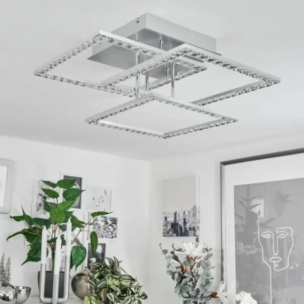 hofstein Plafonnier Serranos LED Aluminium, 1 lumière* Lampes Modernes