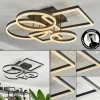hofstein Plafonnier Sistelo LED Noir, 1 lumière* Lampes Modernes