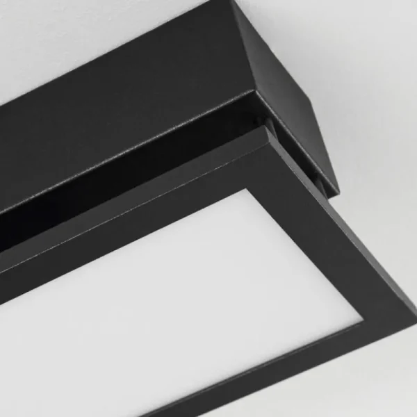 hofstein Plafonnier Sourbarie LED Brun, Couleur bois, Noir, 1 lumière* Lampes Modernes