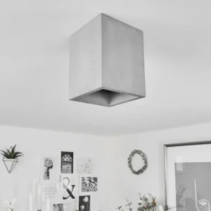 hofstein Plafonnier Stettler Gris, 1 lumière* Lampes Modernes