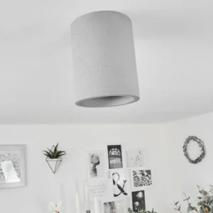 hofstein Plafonnier Stettler Gris, 1 lumière* Lampes Modernes