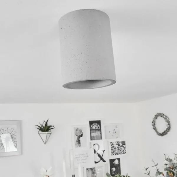 hofstein Plafonnier Stettler Gris, 1 lumière* Lampes Modernes