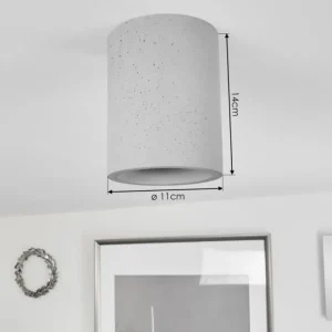 hofstein Plafonnier Stettler Gris, 1 lumière* Lampes Modernes