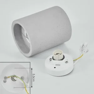 hofstein Plafonnier Stettler Gris, 1 lumière* Lampes Modernes