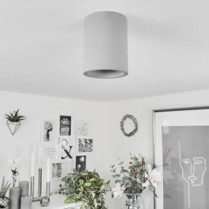 hofstein Plafonnier Stettler Gris, 1 lumière* Lampes Modernes