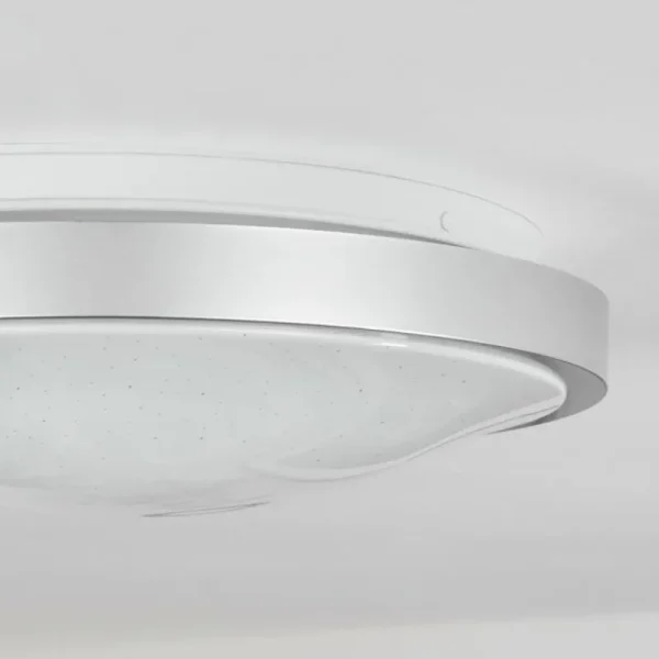 hofstein Plafonnier Subles LED Argenté, Blanc, 1 lumière, Détecteur de mouvement* Lampes Modernes