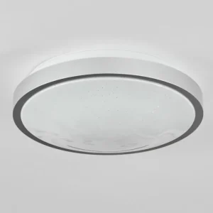 hofstein Plafonnier Subles LED Argenté, Blanc, 1 lumière, Détecteur de mouvement* Lampes Modernes