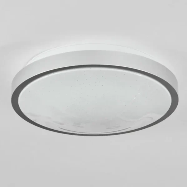 hofstein Plafonnier Subles LED Argenté, Blanc, 1 lumière, Détecteur de mouvement* Lampes Modernes