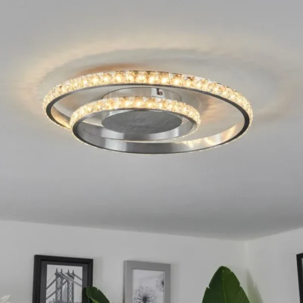 hofstein Plafonnier Tanganheira LED Aluminium, 1 lumière* Lampes Modernes