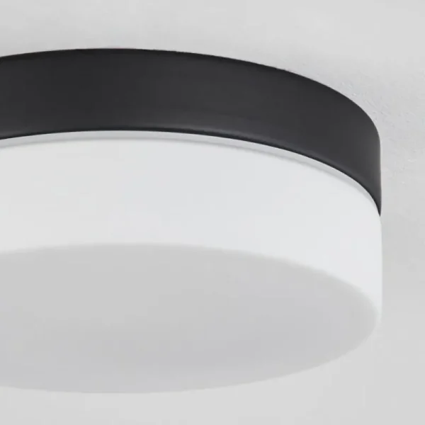 hofstein Plafonnier Valpedre Noir, 1 lumière* Lampes En Verre