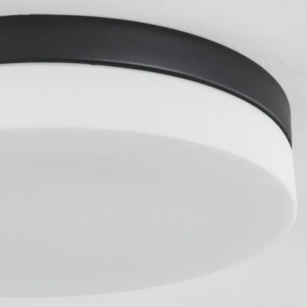 hofstein Plafonnier Valpedre Noir, 3 lumières* Lampes En Verre