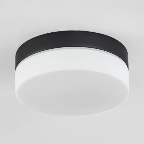 hofstein Plafonnier Valpedre Noir, 1 lumière* Lampes En Verre