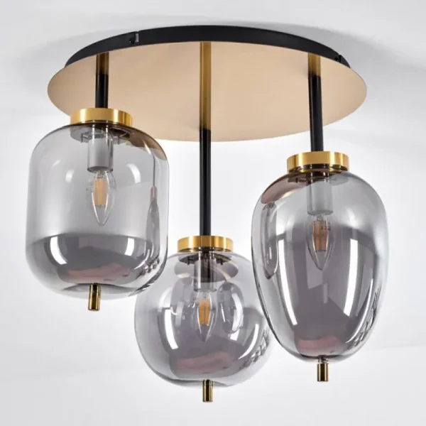 hofstein Plafonnier Verbania Laiton, 3 lumières* Lampes Modernes