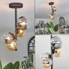 hofstein Plafonnier - Verre 10 cm, 12 cm Chehalis Ambre, Clair, Fumé, 4 lumières* Lampes Modernes