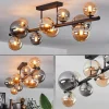 hofstein Plafonnier - Verre 10 cm, 12 cm, 15 cm Chehalis Ambre, Fumé, 10 lumières* Lampes Modernes