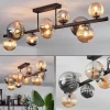 hofstein Plafonnier - Verre 10 cm, 12 cm, 15 cm Chehalis Ambre, Fumé, 10 lumières* Lampes Modernes