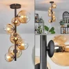 hofstein Plafonnier - Verre 10 cm, 12 cm, 15 cm Chehalis Ambre, Clair, 8 lumières* Lampes En Verre