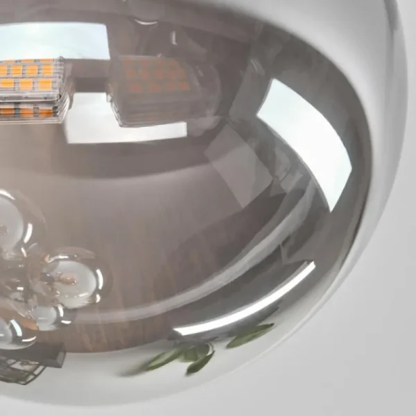 hofstein Plafonnier - Verre 10 cm, 12 cm, 15 cm Chehalis Ambre, Fumé, 8 lumières* Lampes Modernes