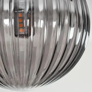 hofstein Plafonnier - Verre 10 cm, 12 cm, 15 cm Chehalis Fumé, 10 lumières* Lampes Modernes
