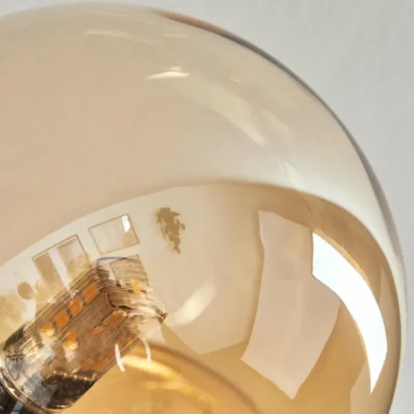 hofstein Plafonnier - Verre 10 cm, 12 cm, 15 cm Chehalis Or, Noir, 6 lumières* Lampes En Verre