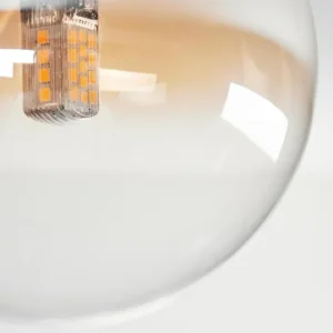 hofstein Plafonnier - Verre 10 cm, 12 cm, 15 cm Chehalis Ambre, Clair, 10 lumières* Lampes Modernes